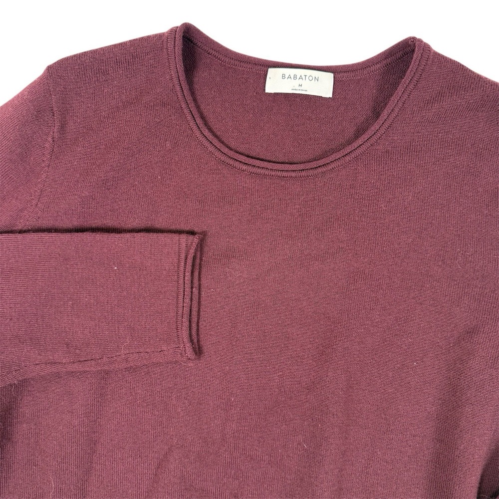 Babaton Merino Wool Long‎ Sleeve Front Tie Sweater